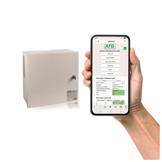 Seria AFG-4000 CENTRALE ODDYMIANIA : AFG Elektronika Przemysłowa